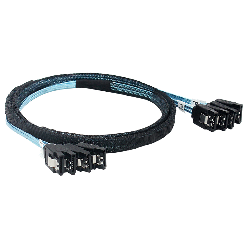 Arnés de 4 * SATA 7PIN a 4 * SATA 7PIN Material de alta calidad Rendimiento estable RCD Arnés de 4 * SATA 7PIN a 4 * SATA 7PIN Material de alta calidad Rendimiento estable RCD