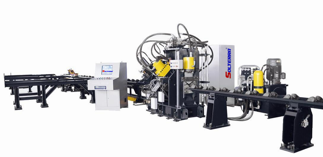 CNC Angle Marking Punching Shearing Line APL1010