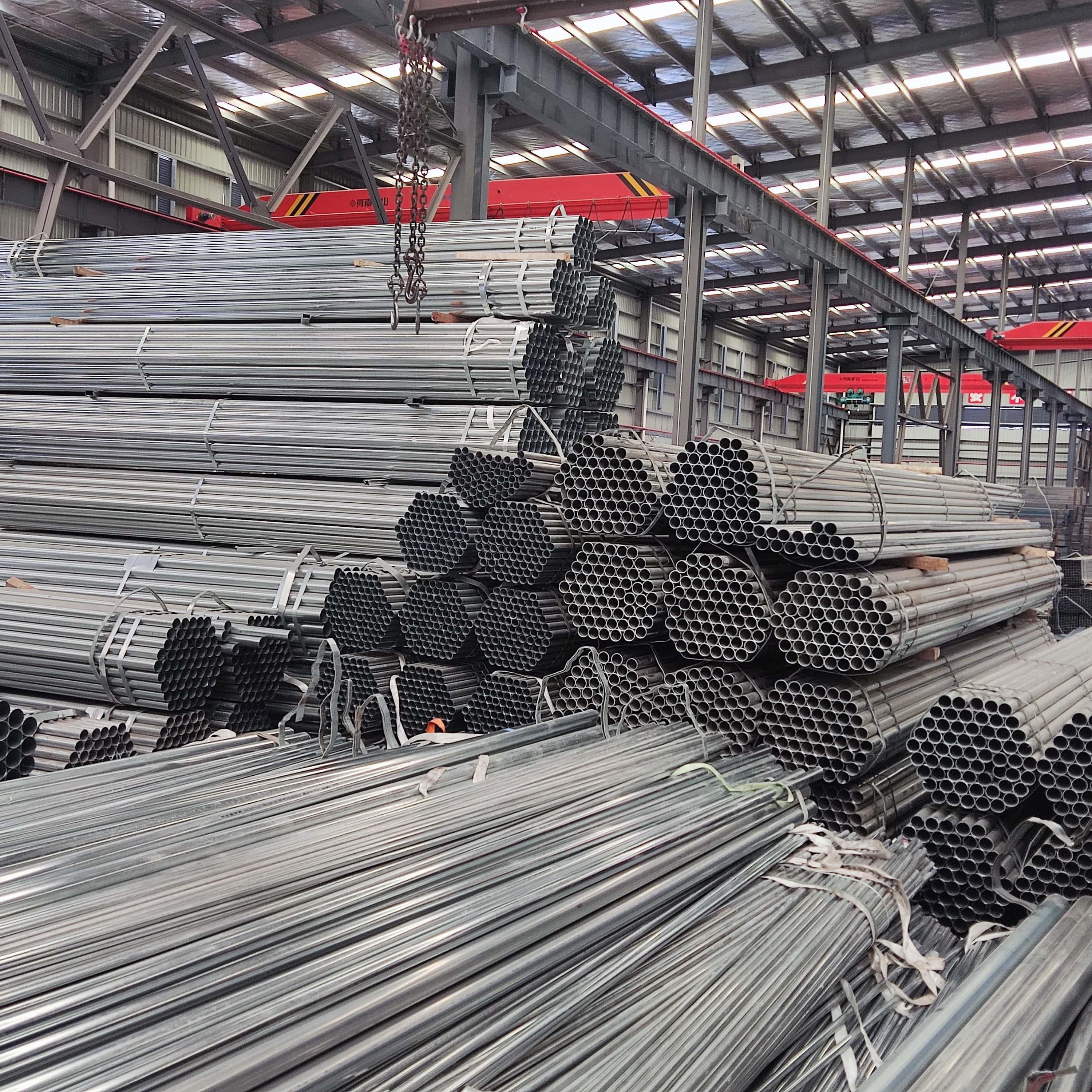DX51D Galvanized Steel Round Pipe