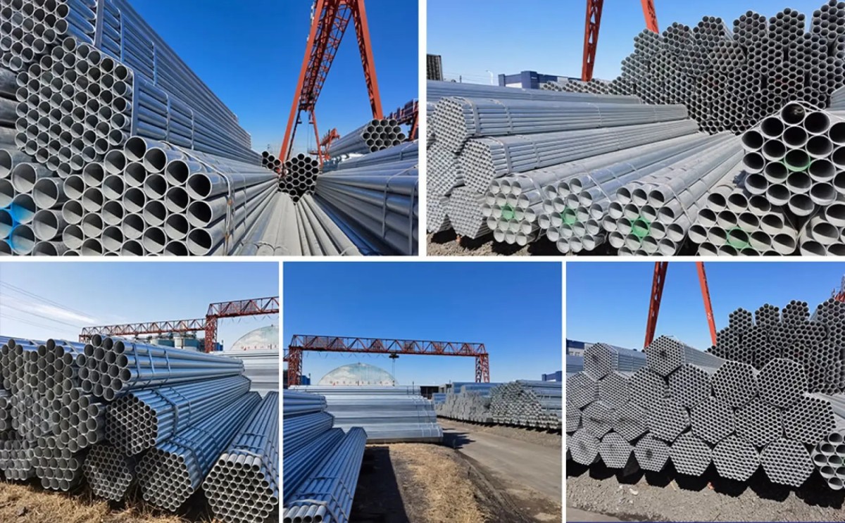 DX51D Galvanized Steel Round Pipe
