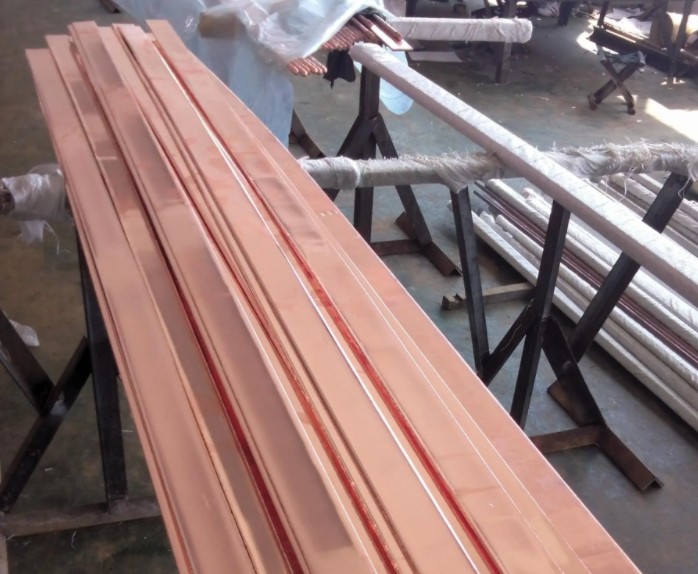 What is copper plated flat steel?