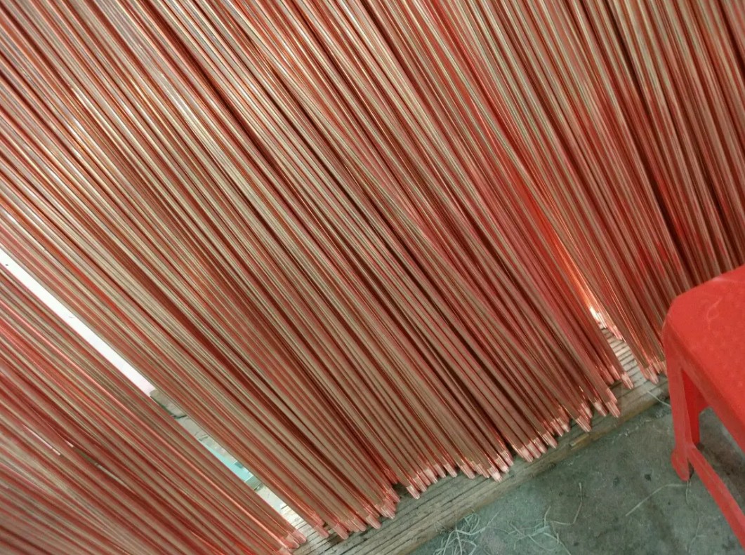 What is copper plated flat steel?