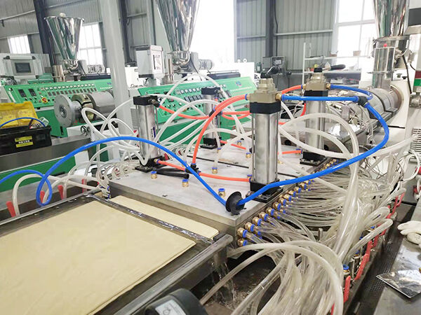 PVC stone plastic plastic steel wall panel production line