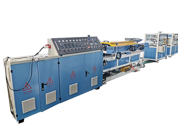 Bridge prestressed ribbed PE corrugated flat /bamboo pipe machine production line