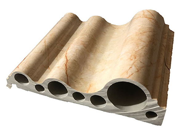 PVC artificial marble slab sheet profile making machine production line