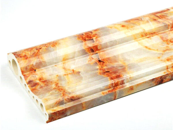 PVC artificial marble slab sheet profile making machine production line