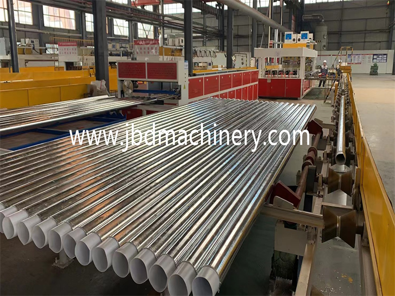 PE Coated steel pipe making machine/Plastic-lined composite steel pipe machine