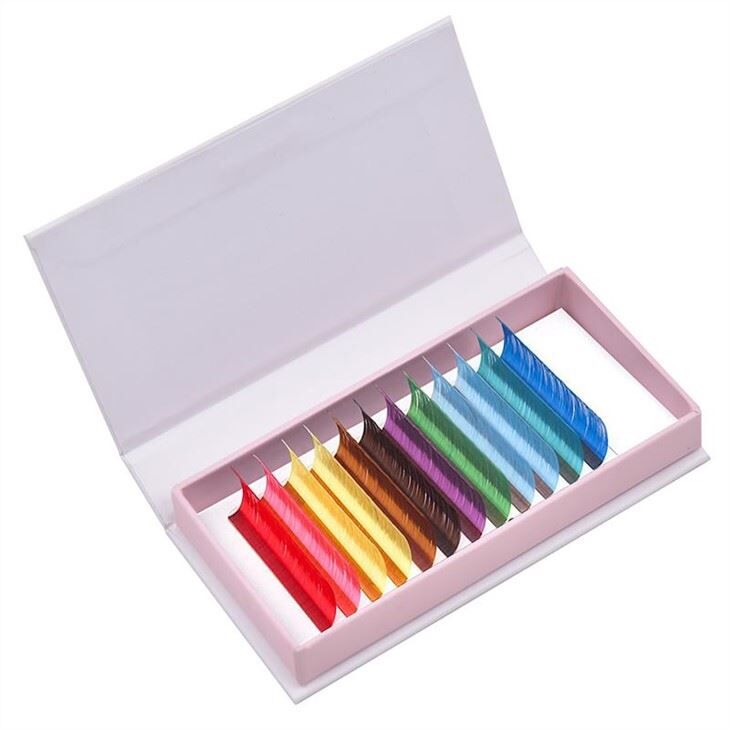 Soft Light Colorful Eyelashes Extension