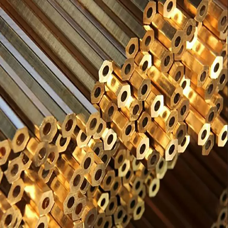 H80 H90 Copper Round Hexagonal Pipe
