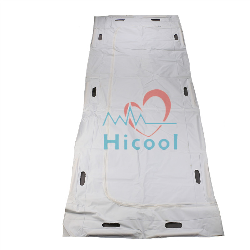 White Disposable Body Corpse Bag For Animal With C Shaped Zipper