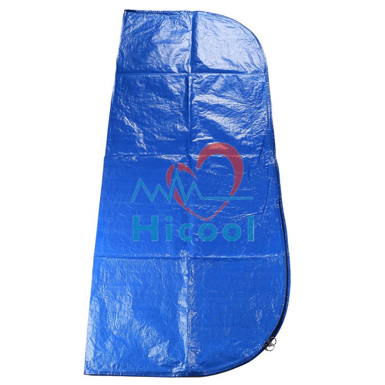 Blue Funeral Body Bag With Pe Pocket