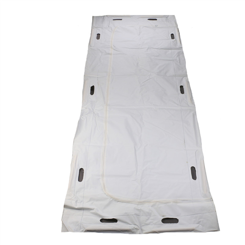 White Disposable Body cadaver Bag With C Shaped Zipper