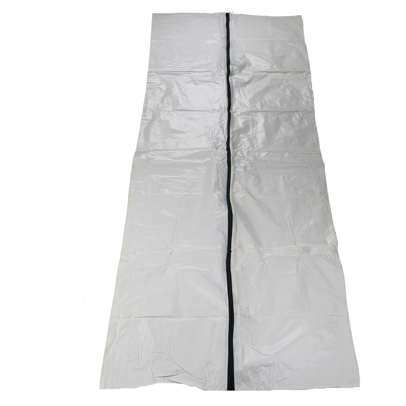 White Strong Straight Zipper Cadaver Corpse Bag 