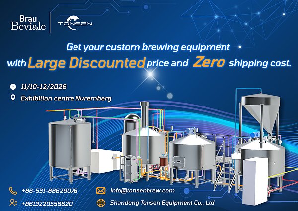 2000L 3-Vessel Brewing System – Exclusive Offers at Brau Beviale 2026