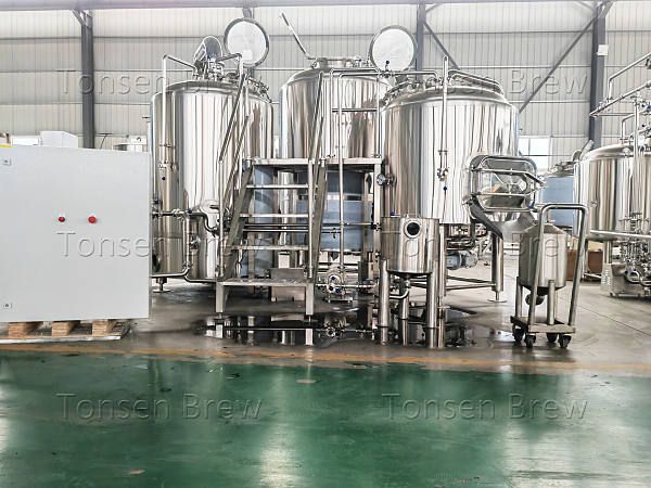 Tonsen Brand 5BBL fire directly heating Beer equipment with two vessels brewhouse, Mash/Lauter tun, brew kettle/whirlpool Tank will ready shipped to the USA, Good trip for you Guys!
