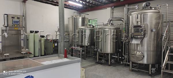 Our customer's 500l craft beer brewery have finished installation...