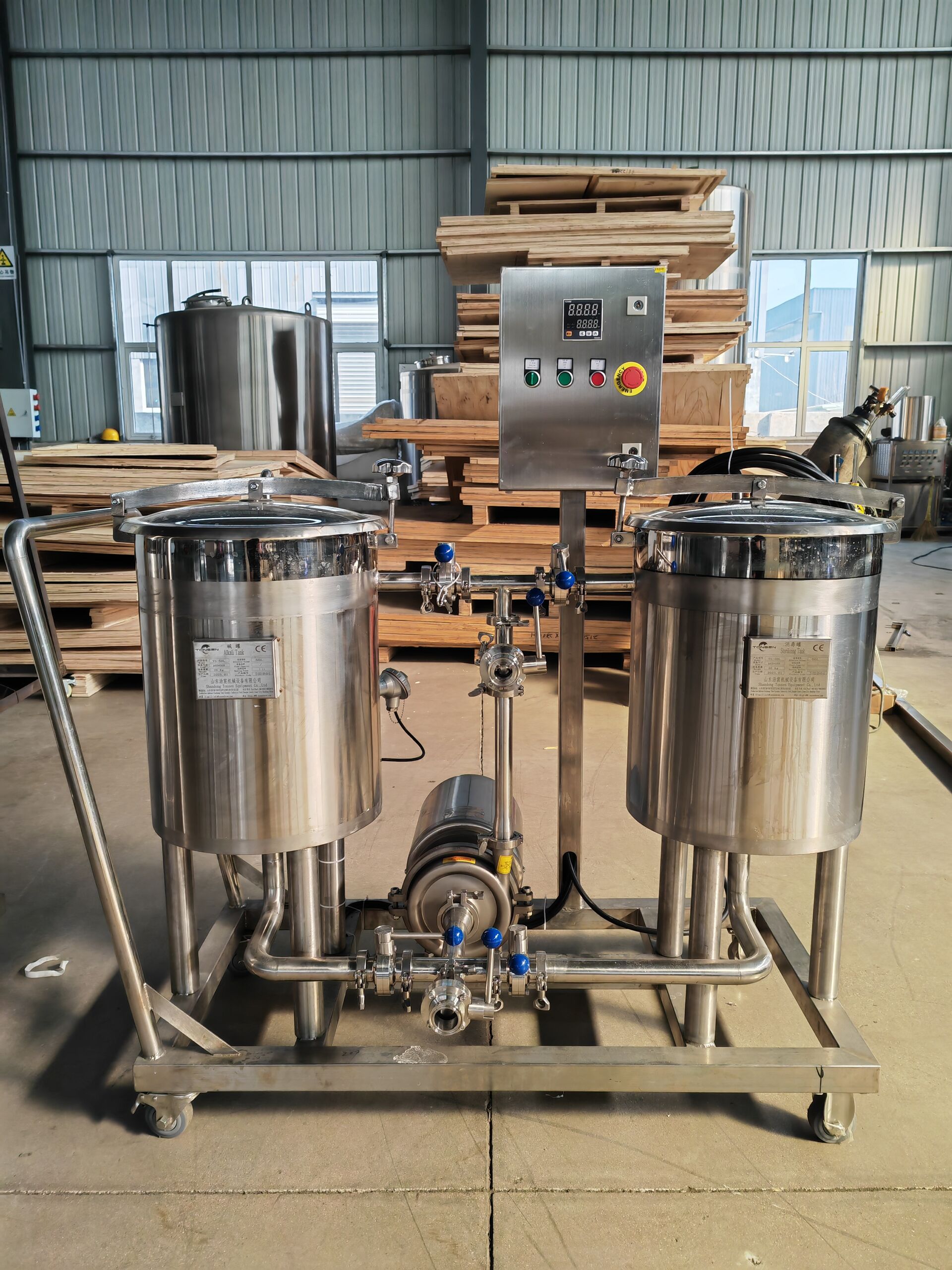 50L 100L 200L 250 L 300L 500L CIP Trolly