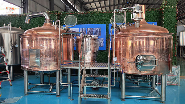 ​Commercial copper 1000L beer brewing equipment brewery machine turnkey project