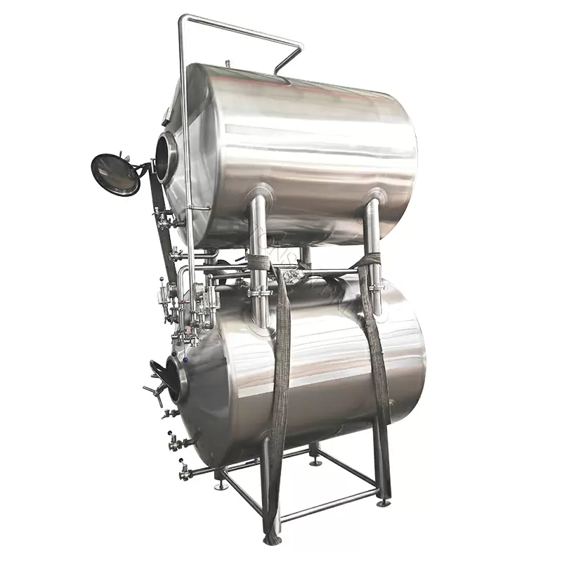 Horizontal bright beer tank