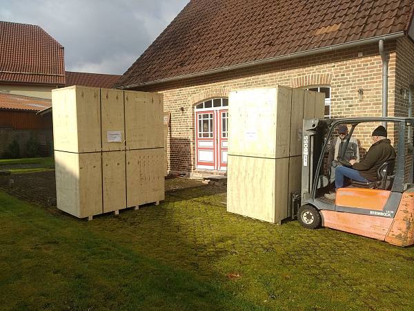 500l fermentation tanks arrived in Germany 