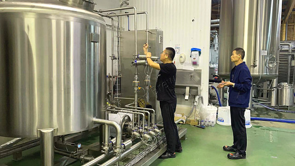 64000l fermenters & 2000L full-automatic CIP system debugging and will be put into serving soon