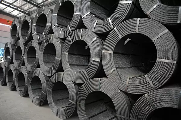 ASTM A416 270ksi 9.53mm 7 wire pc steel strands , multi-strand wire , high tension steel cable