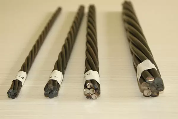 ASTM A416 270ksi 9.53mm 7 wire pc steel strands , multi-strand wire , high tension steel cable