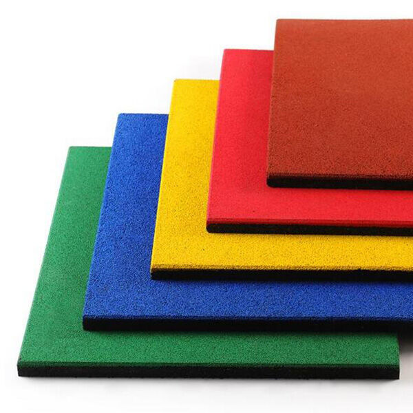 Straight Edge Rubber Floor Tiles
