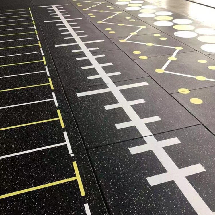 Straight Edge Rubber Floor Tiles