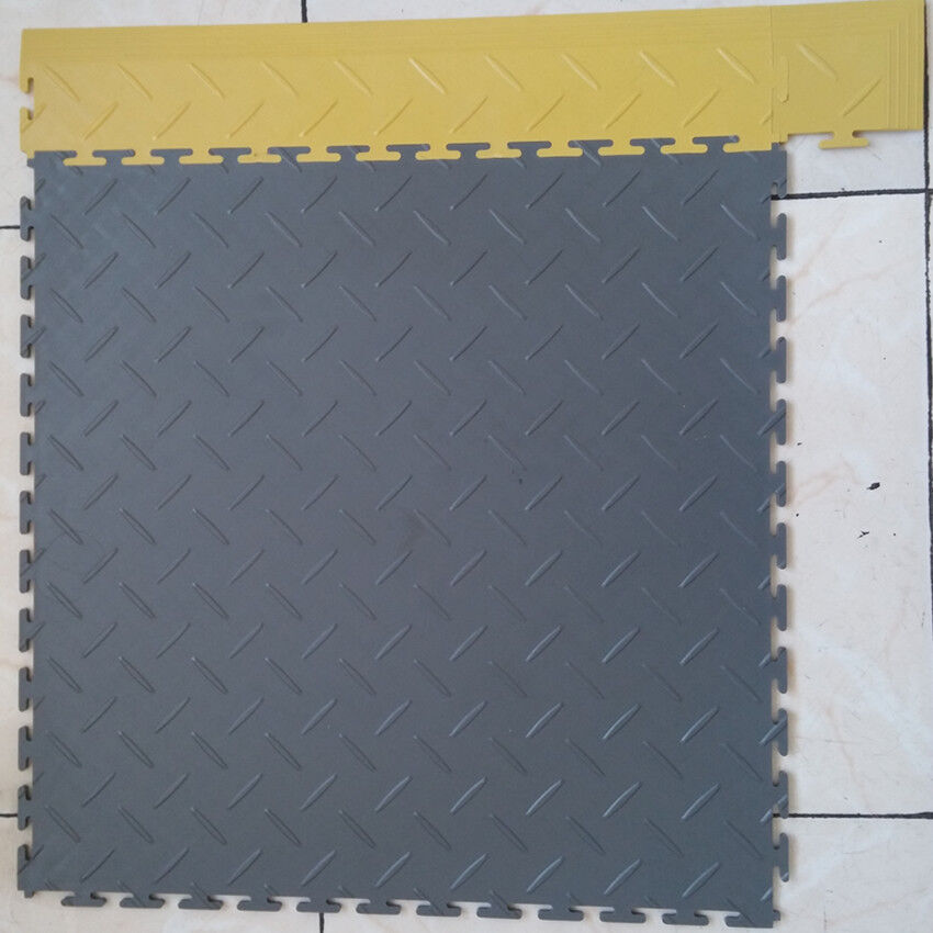 Diamond Interlocked PVC Tile