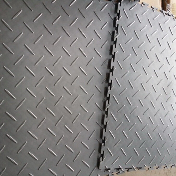 Diamond Interlocked PVC Tile