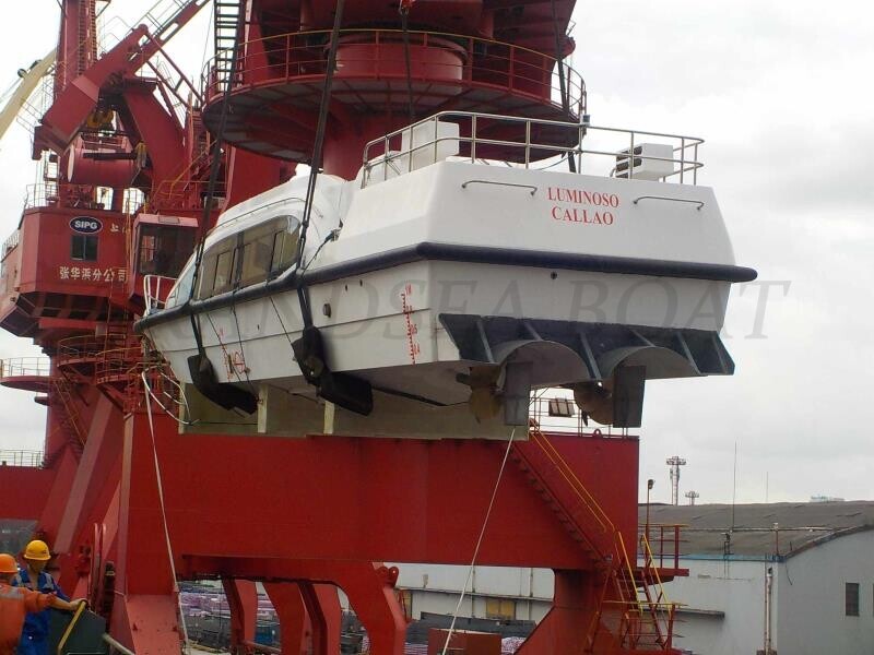 Length 16m Fiberglass Passenger Crew Boats Shipped to Peru