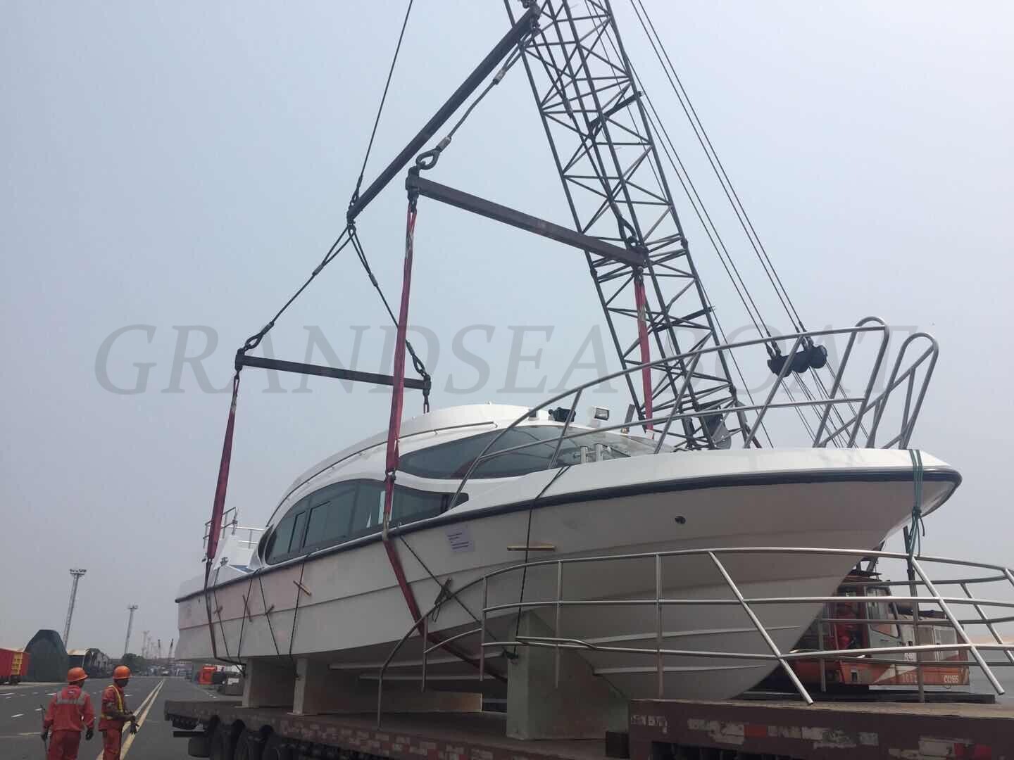 1unit Length 13.8m Fiberglass Passenger Ferry Boat Shipped to Solomon Islands.