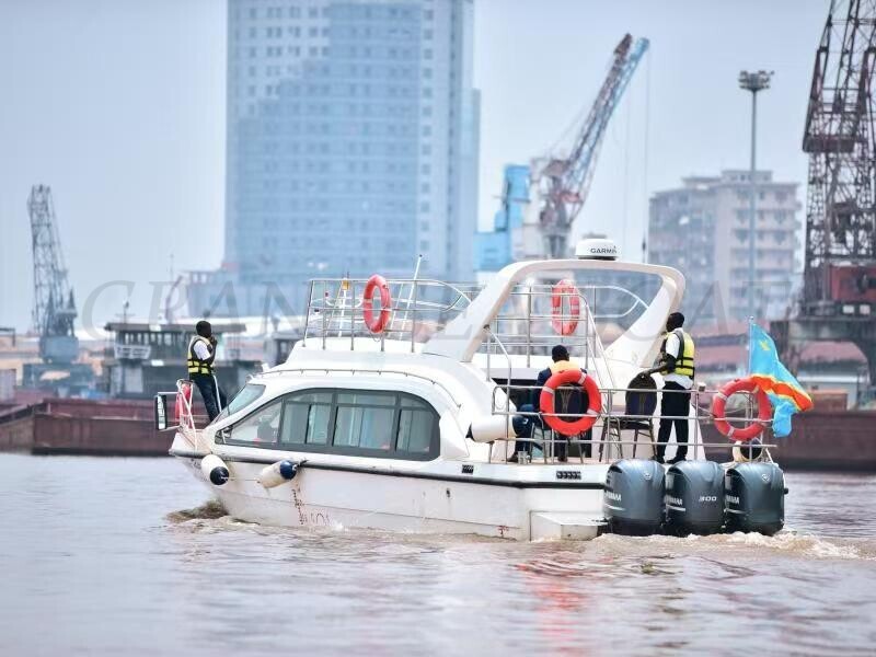 50persons Passenger Ferry Boat at Congo River 