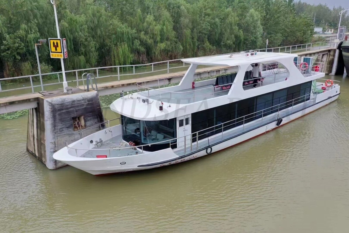 Grandsea 24m Steel Hull Double Decker Dinner Party Sightseeing Crew Boat for sale