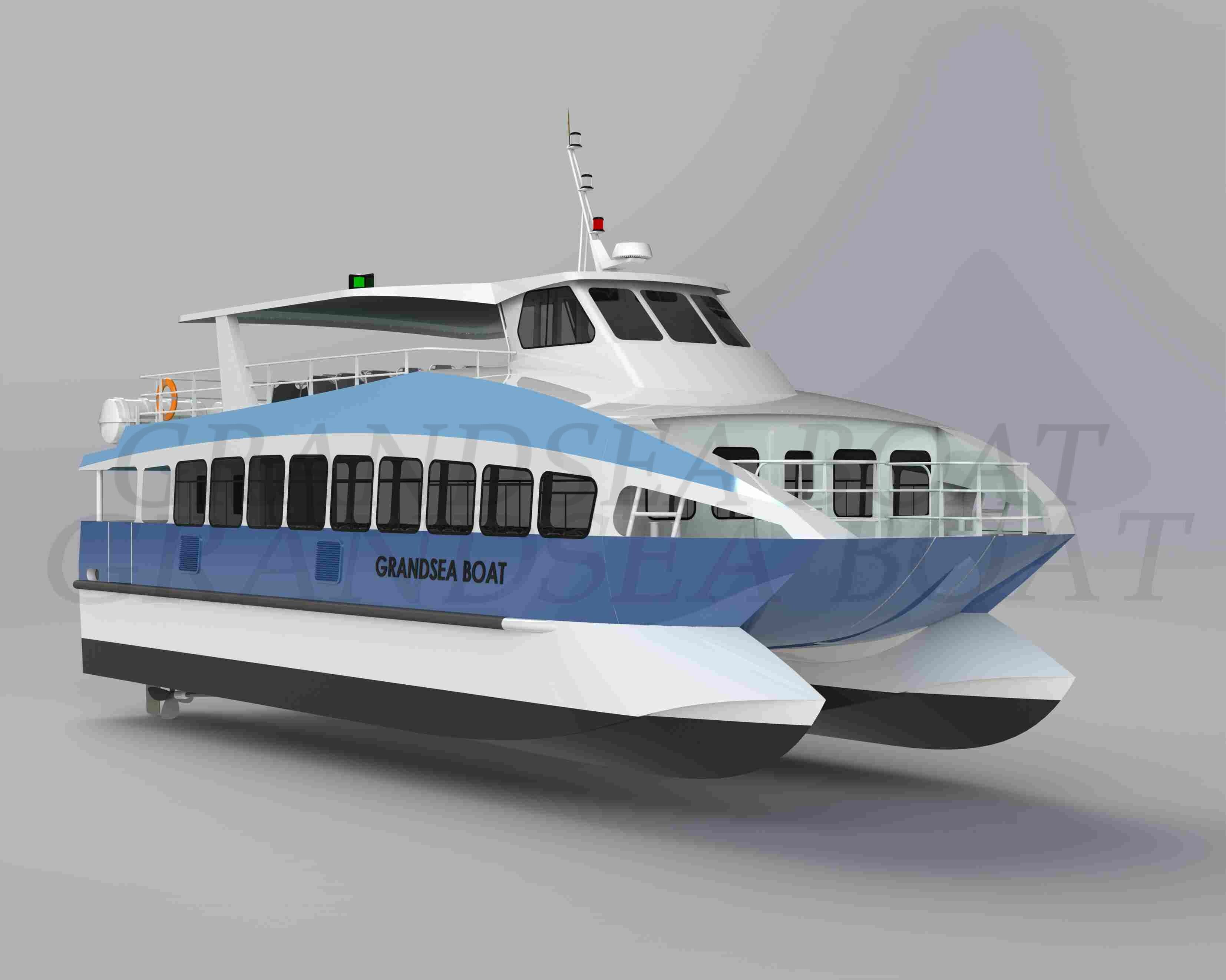 Grandsea 17m Aluminum 110seater Water Taxi Bus Catamaran Ferry Boat for sale