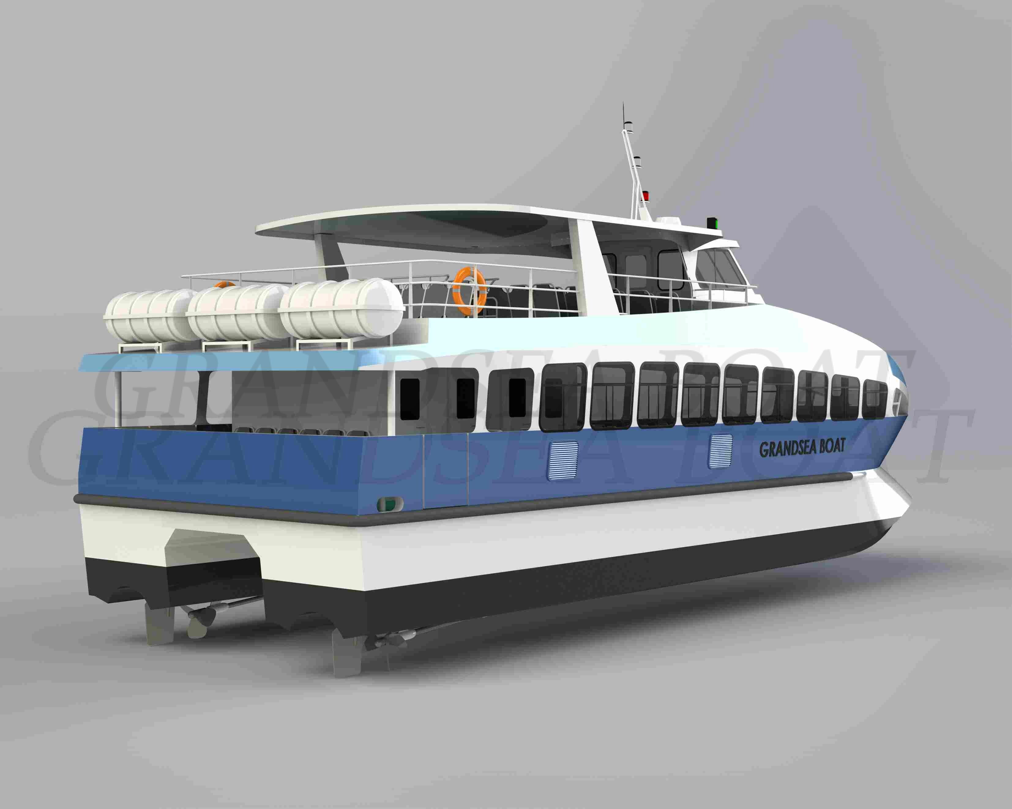Grandsea 17m Aluminum 110seater Water Taxi Bus Catamaran Ferry Boat for sale