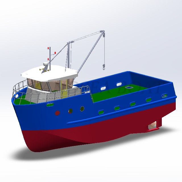 Grandsea 16m Fiberglass Purse Seine Commercial Fishing Boat for Sale             