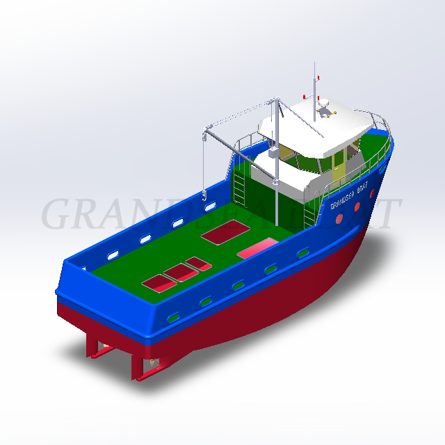 Grandsea 16m Fiberglass Purse Seine Commercial Fishing Boat for Sale             