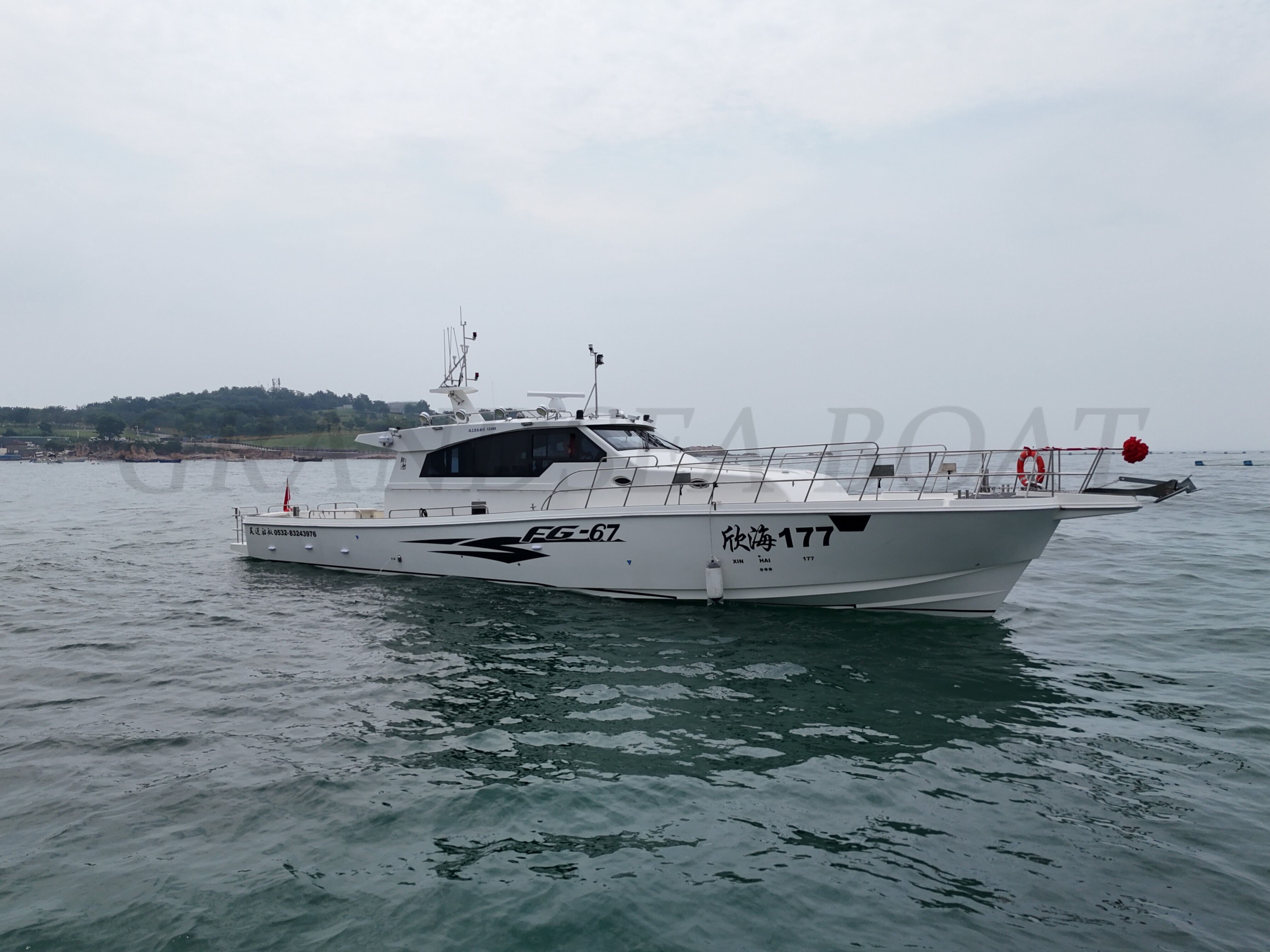 Grandsea 20m High Speed FRP Sport Pleasure Fishing Boat  For Sale