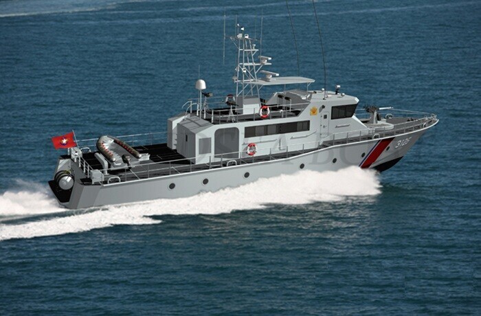 34.6m Offshore High-Speed Fiberglass Patrol Craft Boat for Sale