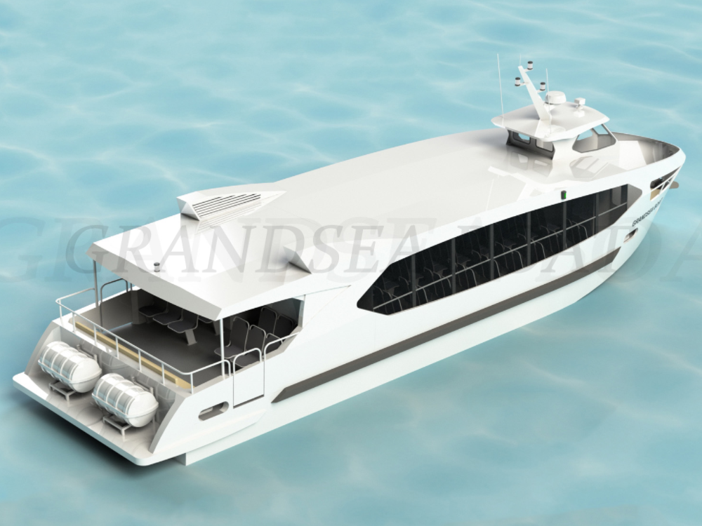 Grandsea 24m Aluminum Speed  Commercial Passenger Ferry Boat with 140 Seats for Sale