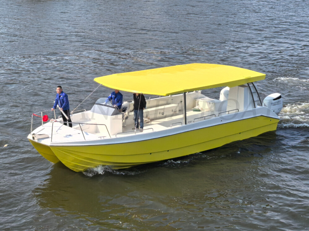 Grandsea 12m Fiberglass High Speed Catamaran Passengers Sightseeing Touring Boat with Outboard Engine