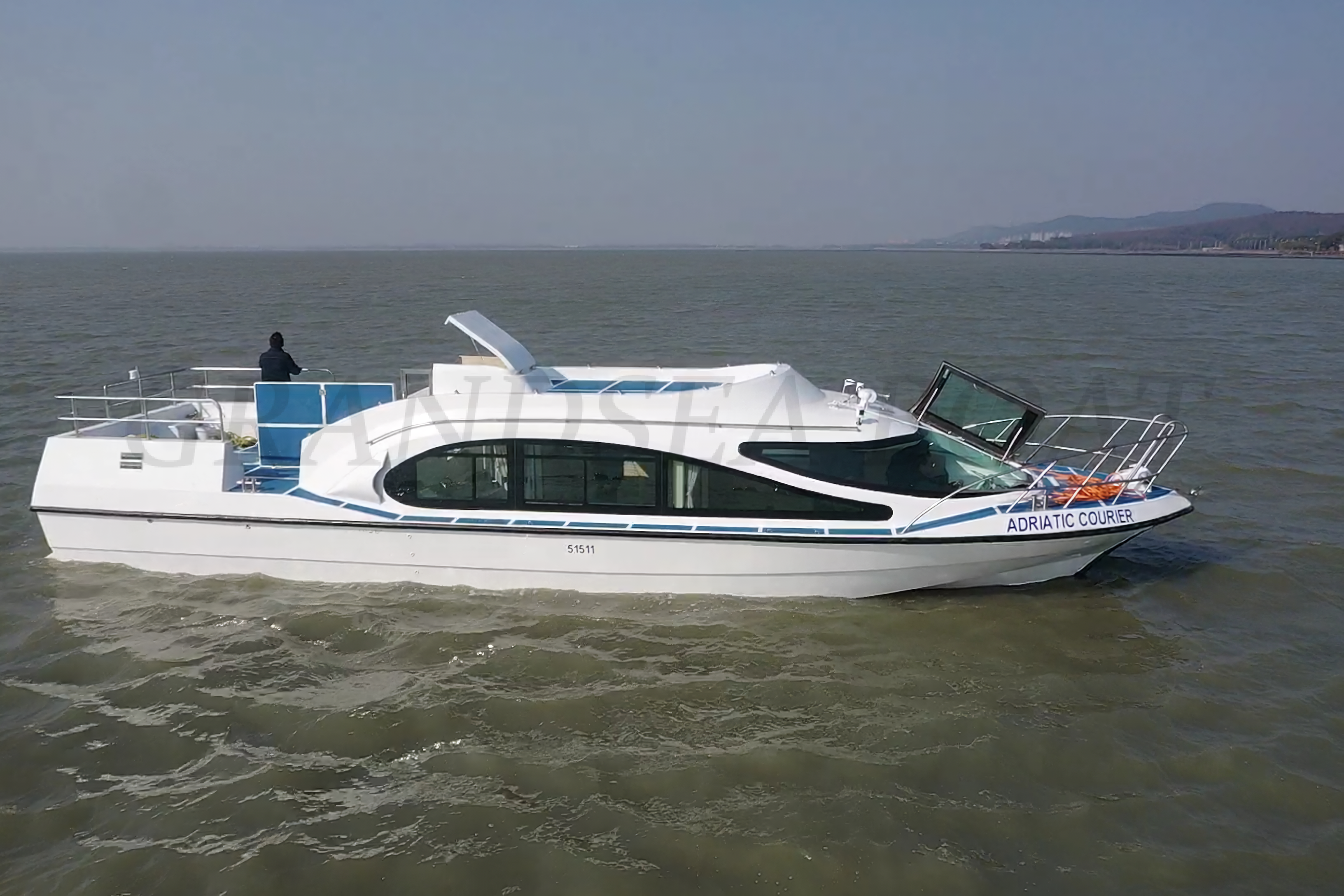 13.8m 36 Persons Fiberglass Passenger Ferry Boat with Inboard Diesel Engine for Sale
