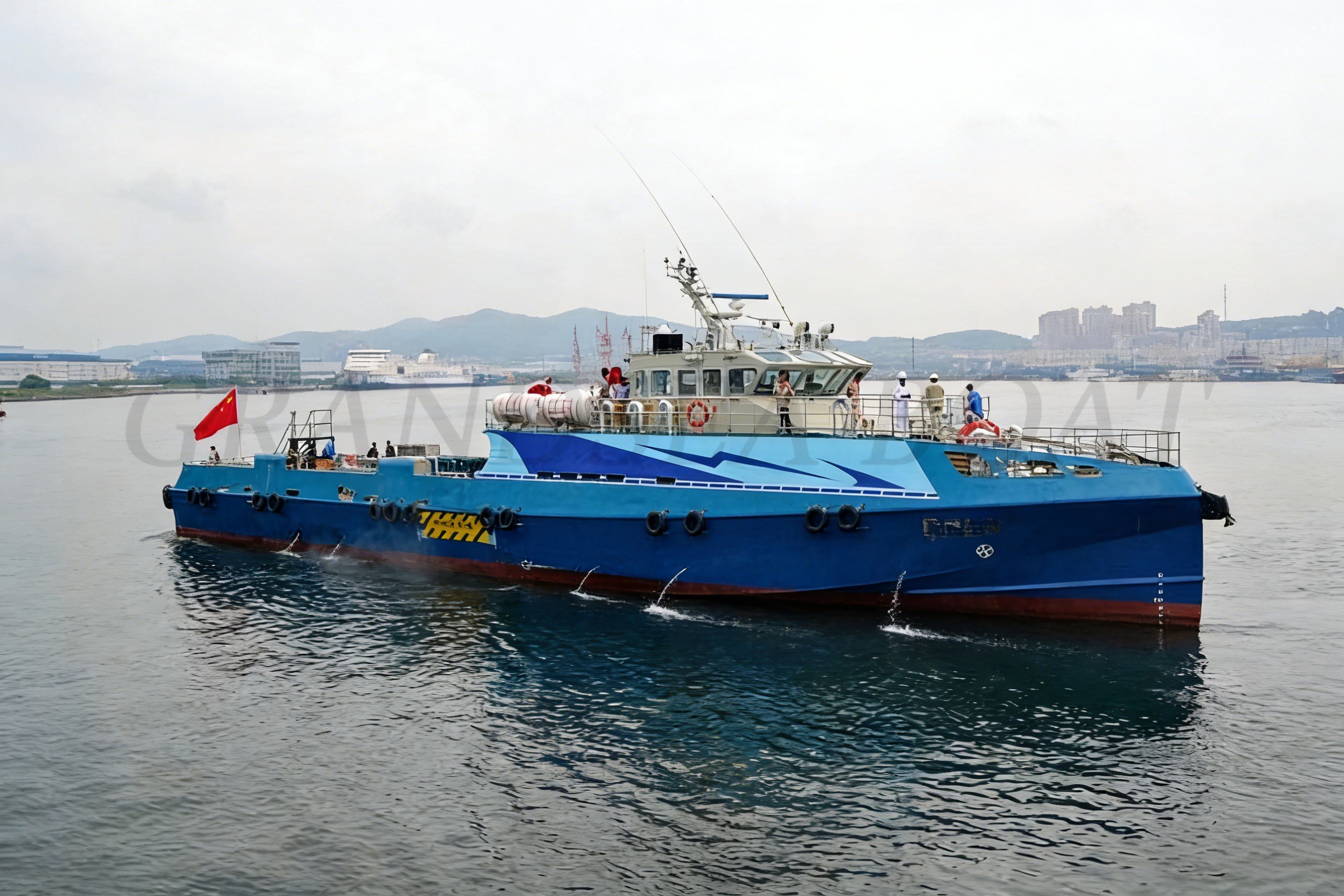 Grandsea 40m Aluminum Supply Crew Utility Vessels For Sale