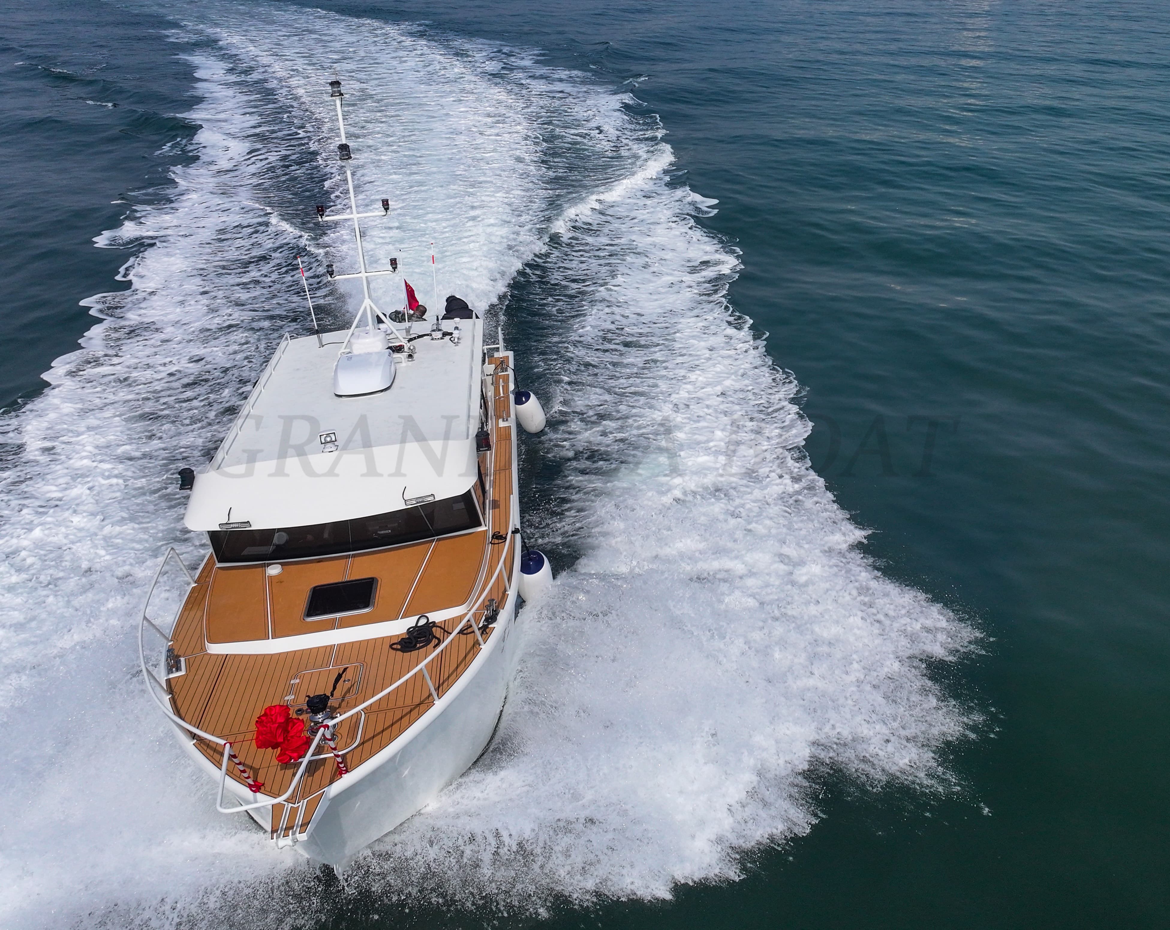 Grandsea 14.53m Aluminum Best Pleasure Fishing Boat Full Cabin Cruiser Sport Walk Around Fishing Boat for sale