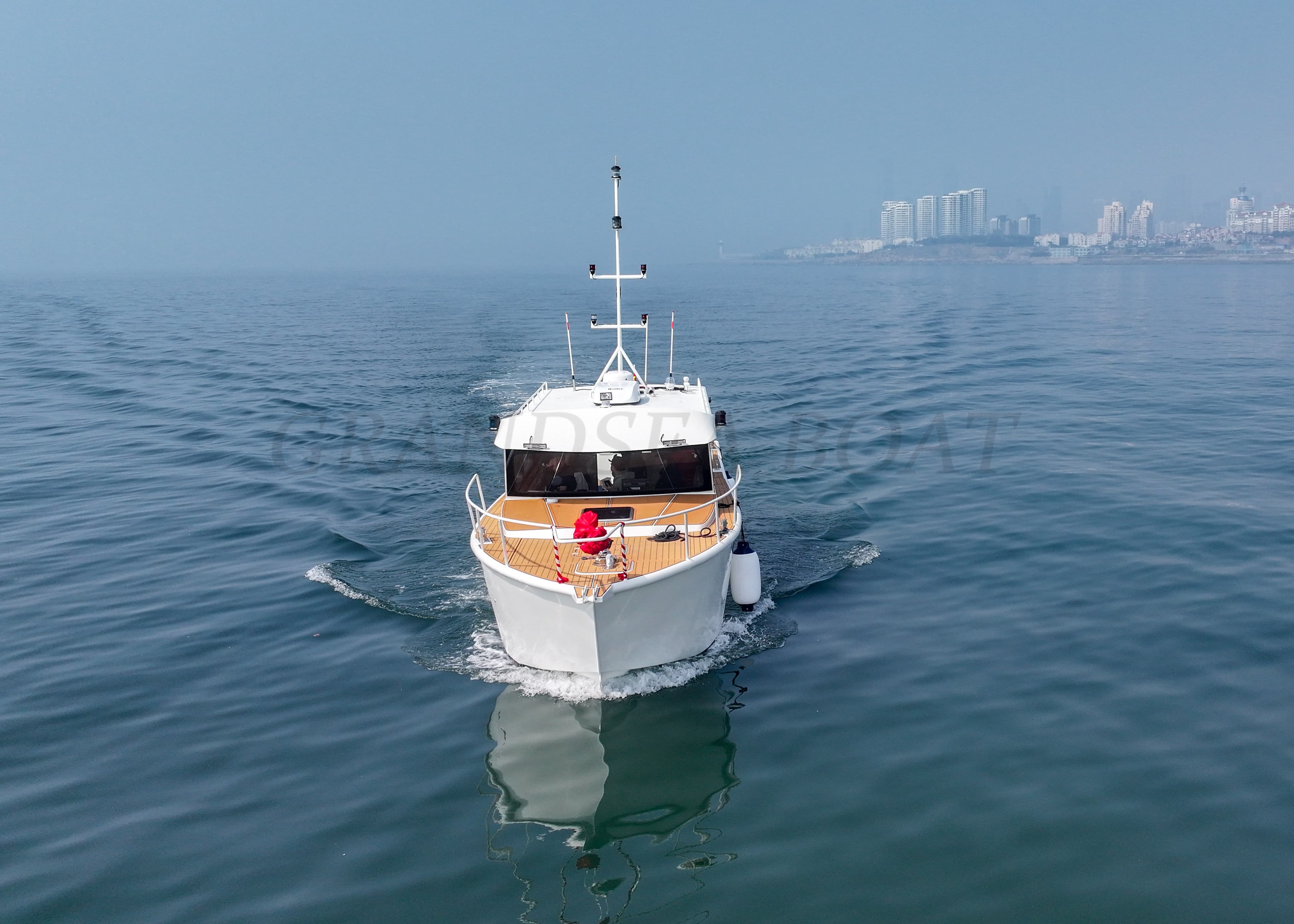 Grandsea 14.53m Aluminum Best Pleasure Fishing Boat Full Cabin Cruiser Sport Walk Around Fishing Boat for sale
