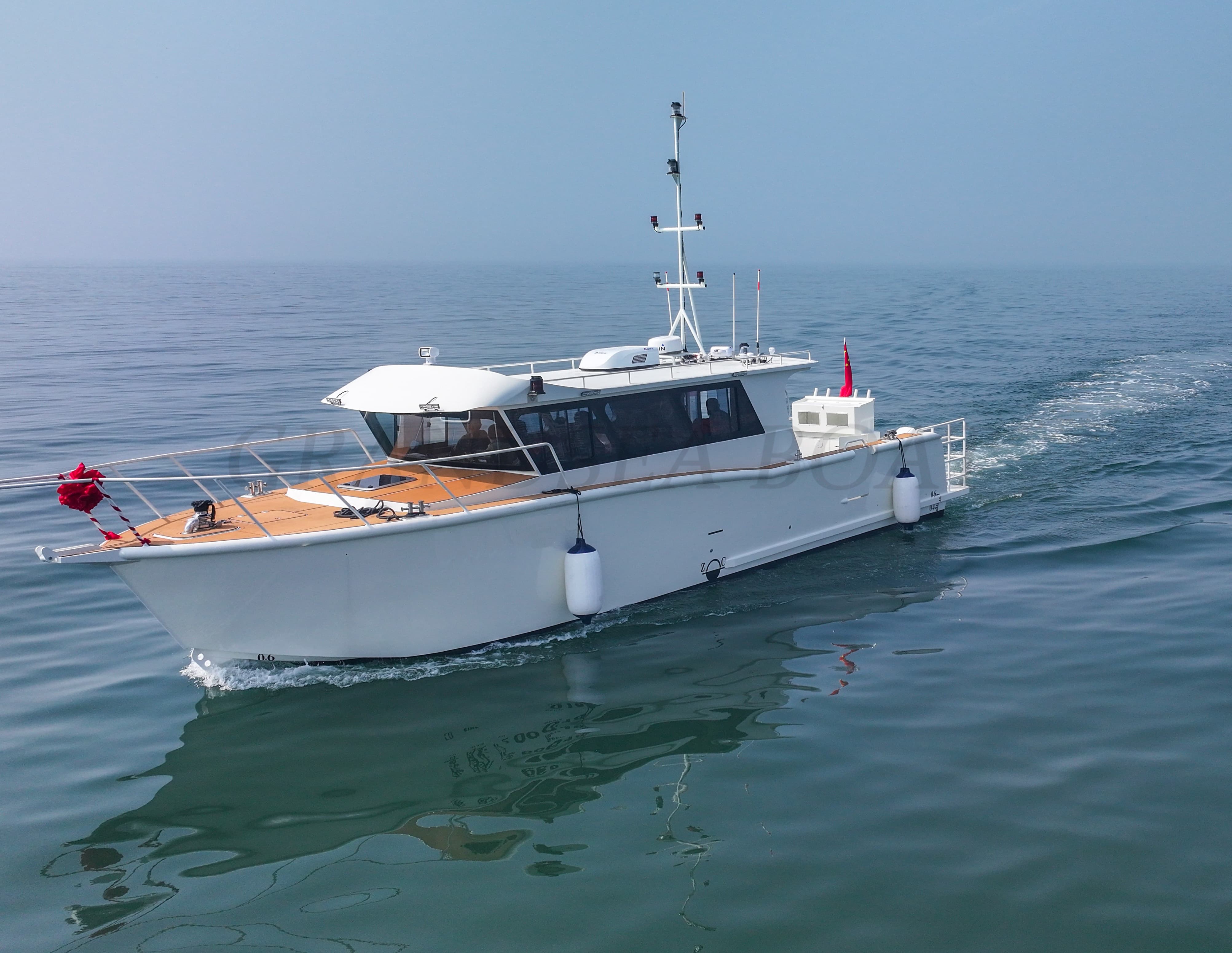 Grandsea 14.53m Aluminum Best Pleasure Fishing Boat Full Cabin Cruiser Sport Walk Around Fishing Boat for sale