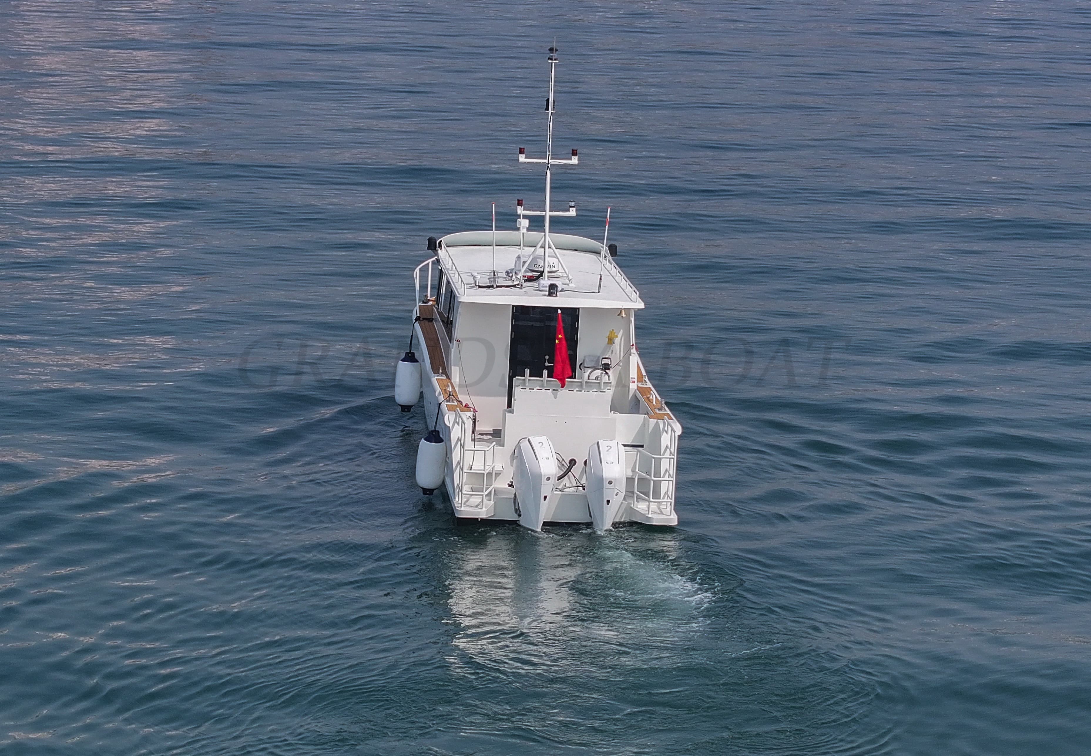Grandsea 14.53m Aluminum Best Pleasure Fishing Boat Full Cabin Cruiser Sport Walk Around Fishing Boat for sale