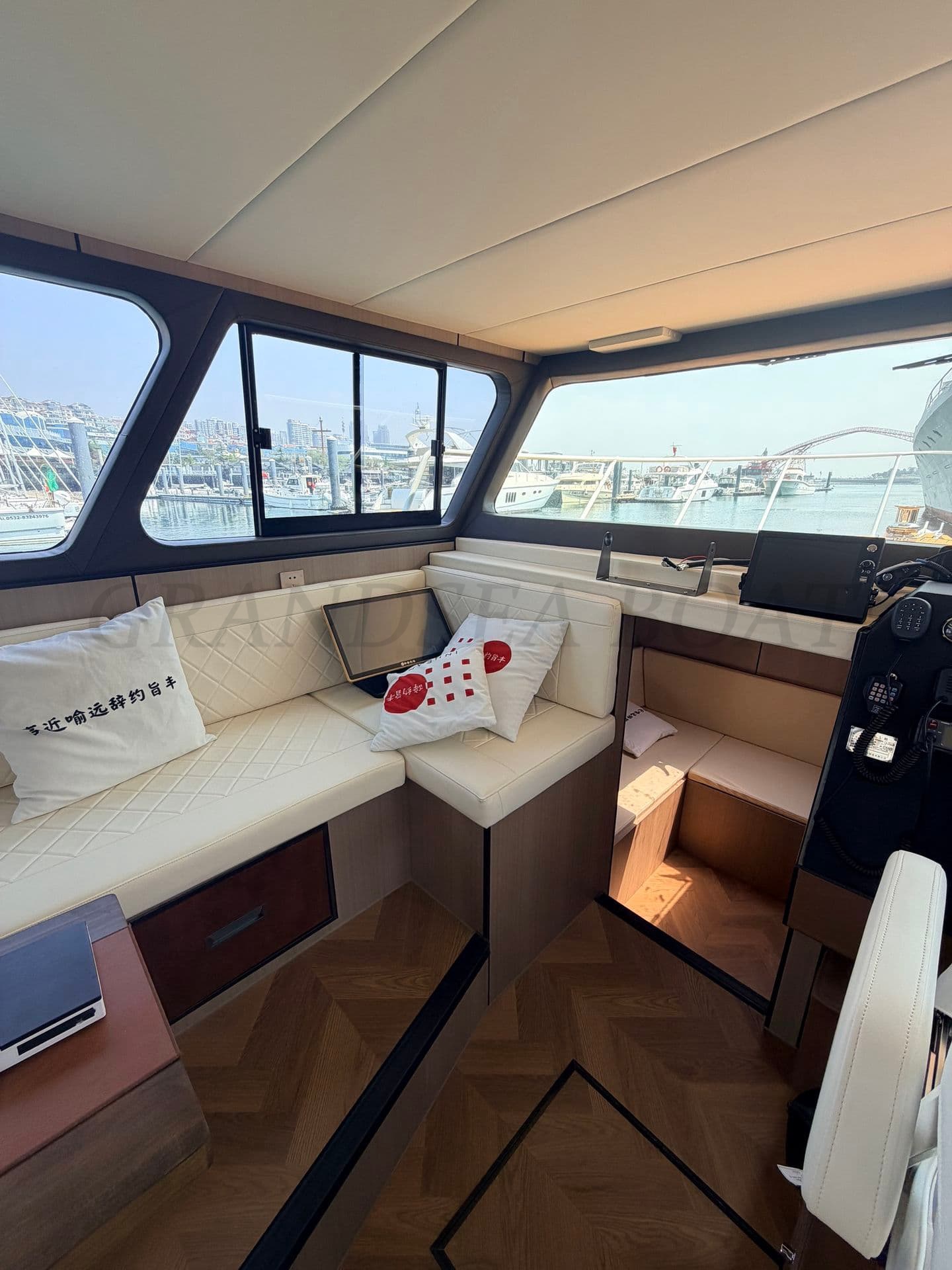 Grandsea 14.53m Aluminum Best Pleasure Fishing Boat Full Cabin Cruiser Sport Walk Around Fishing Boat for sale